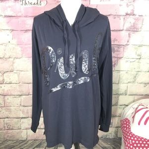 ‼️ SOLD ‼️ VS PINK Campus Hoodie - Bad Boy Blue